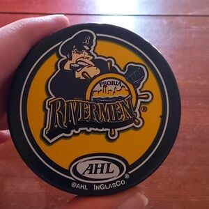 Peoria Rivermen hockey puck